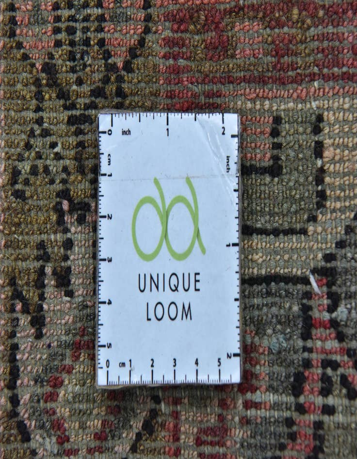 Detail image of 3' 4 x 10'  Hand Knotted Hossainabad Persian Wool Runner Rug