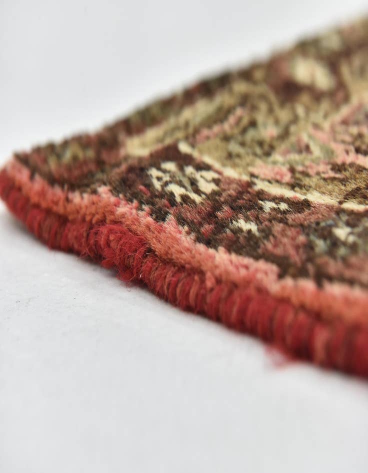 Detail image of 3' 4 x 10'  Hand Knotted Hossainabad Persian Wool Runner Rug