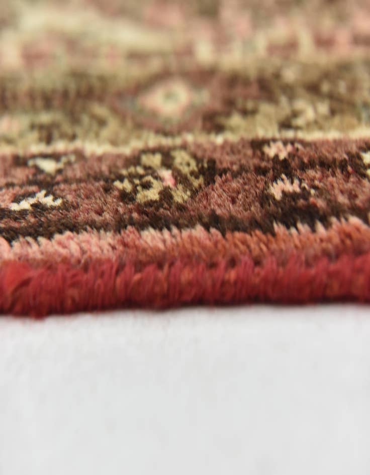 Detail image of 3' 4 x 10'  Hand Knotted Hossainabad Persian Wool Runner Rug