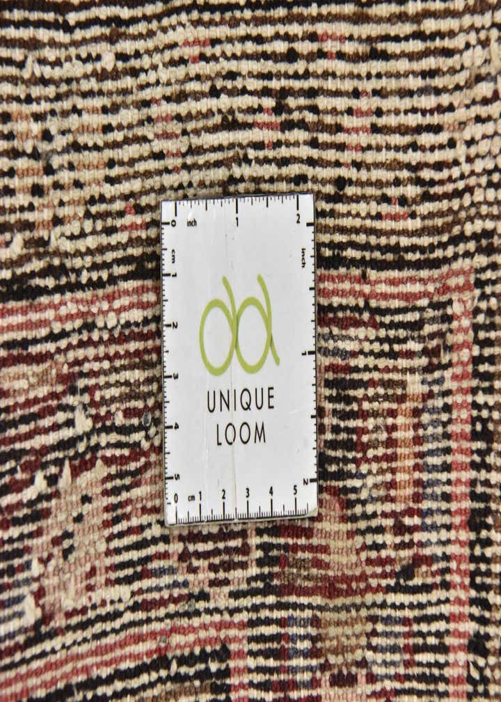 4' 2 x 10' 3 Hand Knotted Hossainabad Persian Wool Runner Rug