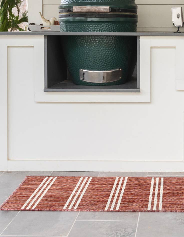 Detail image of 2' x 8' Easy-Clean Jill Zarin Anguilla Indoor / Outdoor Runner Rug