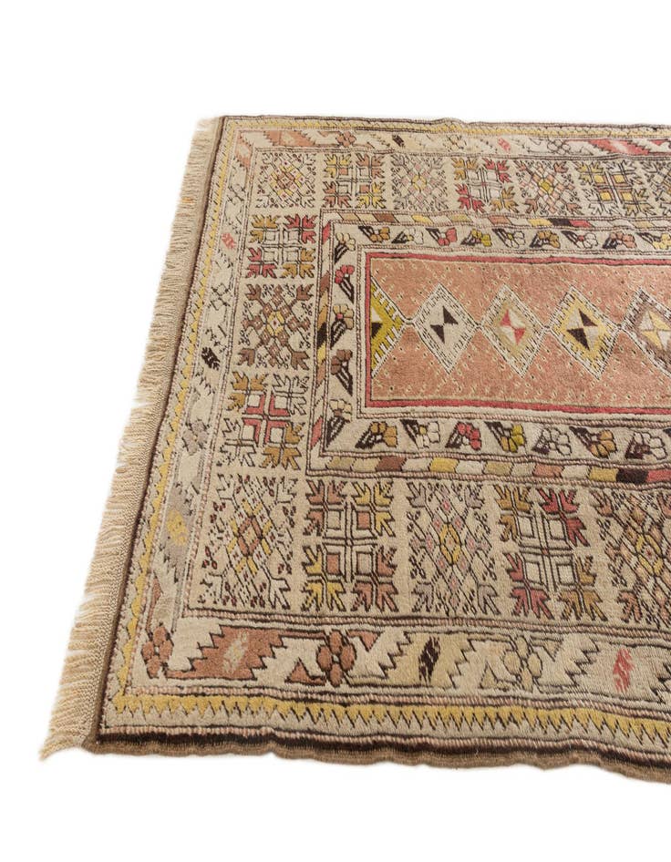 Detail image of 3' 11 x 7' 8  Hand Knotted Kars Wool Runner Rug