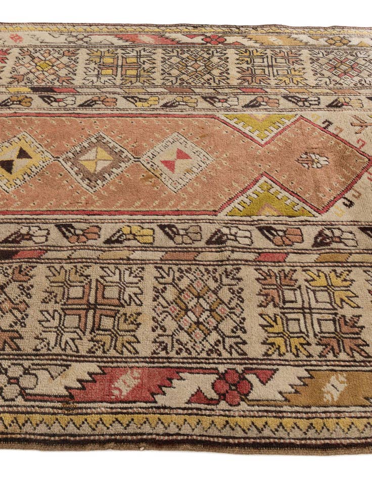 Detail image of 3' 11 x 7' 8  Hand Knotted Kars Wool Runner Rug