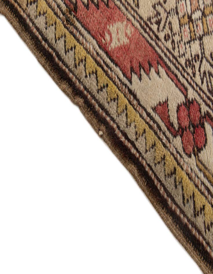 Detail image of 3' 11 x 7' 8  Hand Knotted Kars Wool Runner Rug