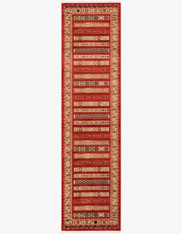Rust Red Kashkuli Gabbeh Runner Rug
