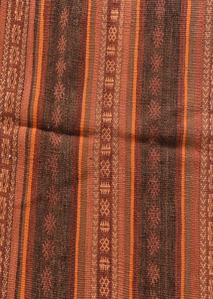 3' 7 x 8' 1 Hand Woven Kilim Afghan Wool Runner Rug