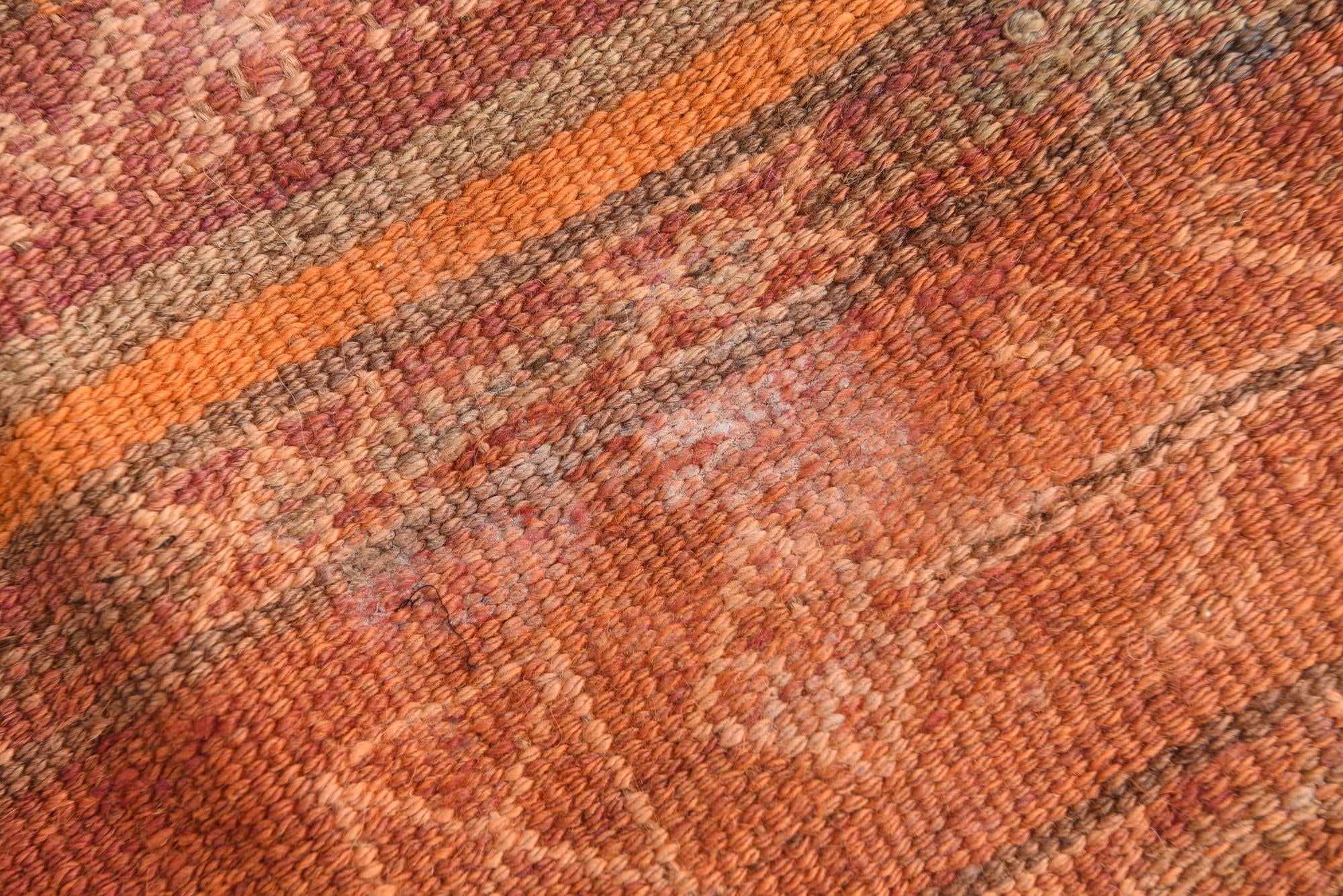 3' 9 x 9' 7 Hand Woven Kilim Afghan Wool Runner Rug