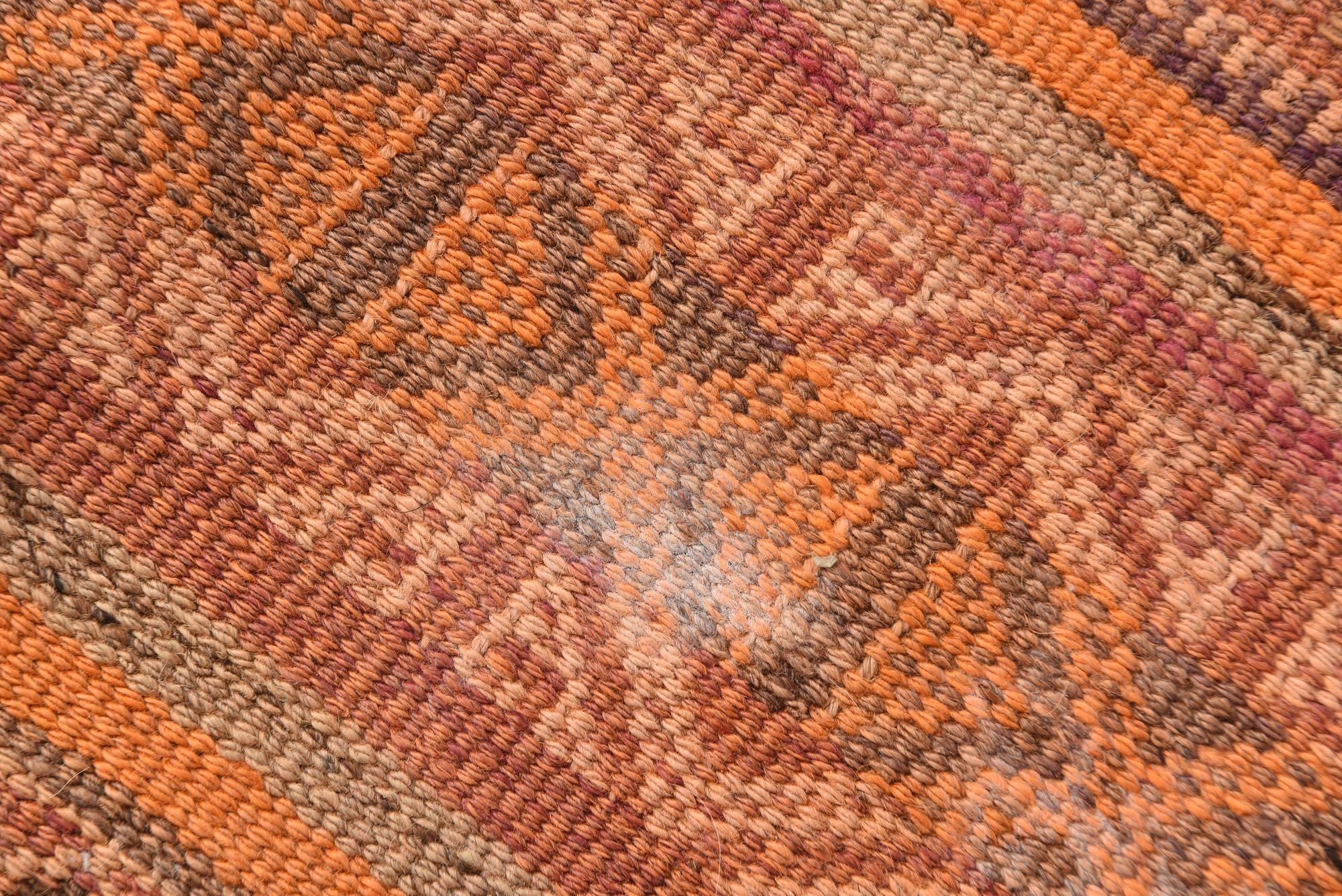 3' 9 x 9' 7 Hand Woven Kilim Afghan Wool Runner Rug