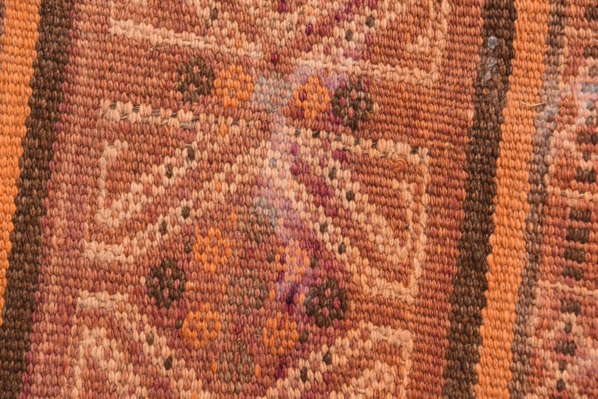 3' 9 x 9' 7 Hand Woven Kilim Afghan Wool Runner Rug