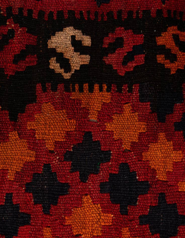 Detail image of 3' 3 x 6' 6  Hand Woven Kilim Afghan Wool Runner Rug