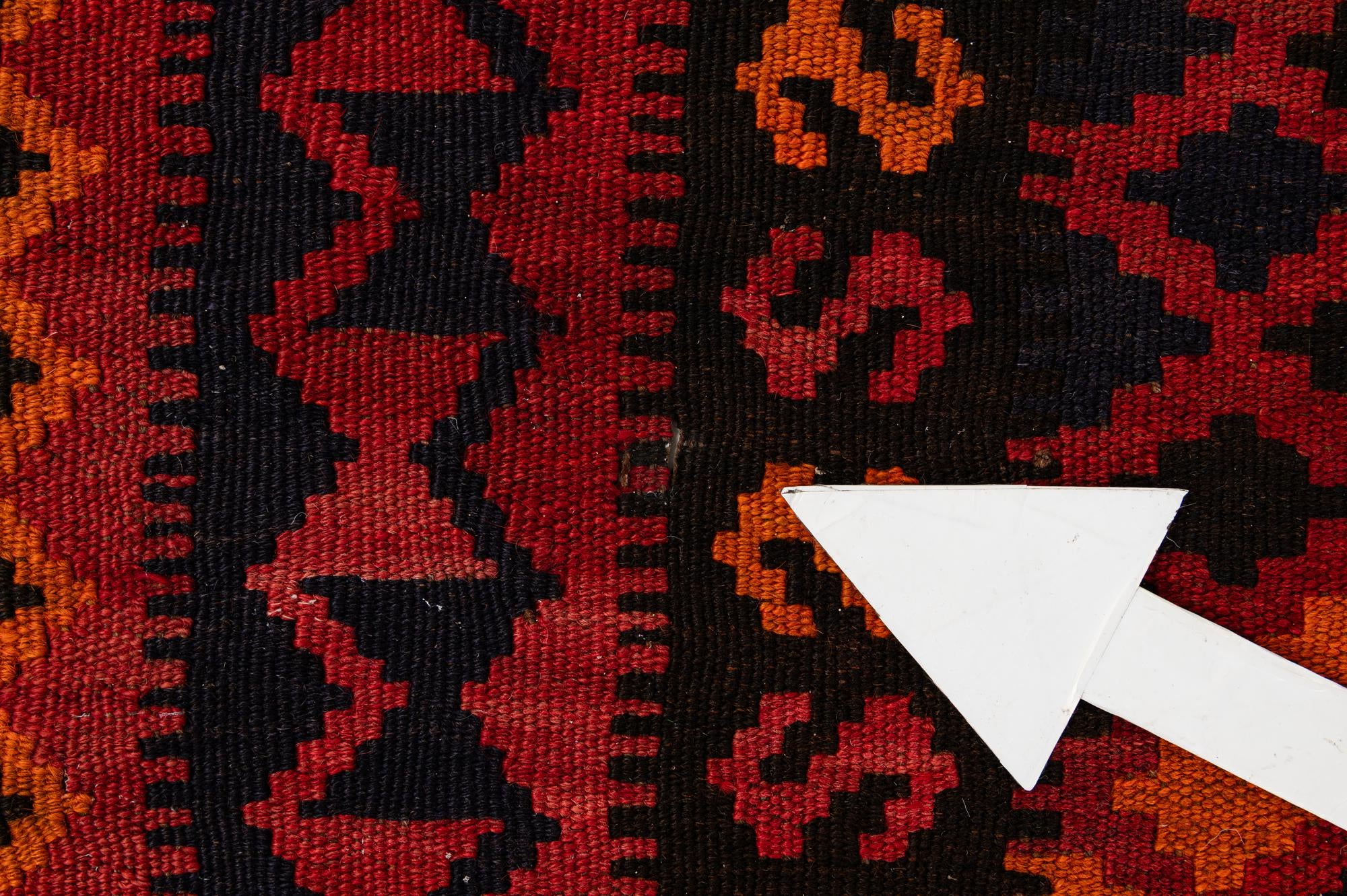 3' 3 x 6' 6 Hand Woven Kilim Afghan Wool Runner Rug