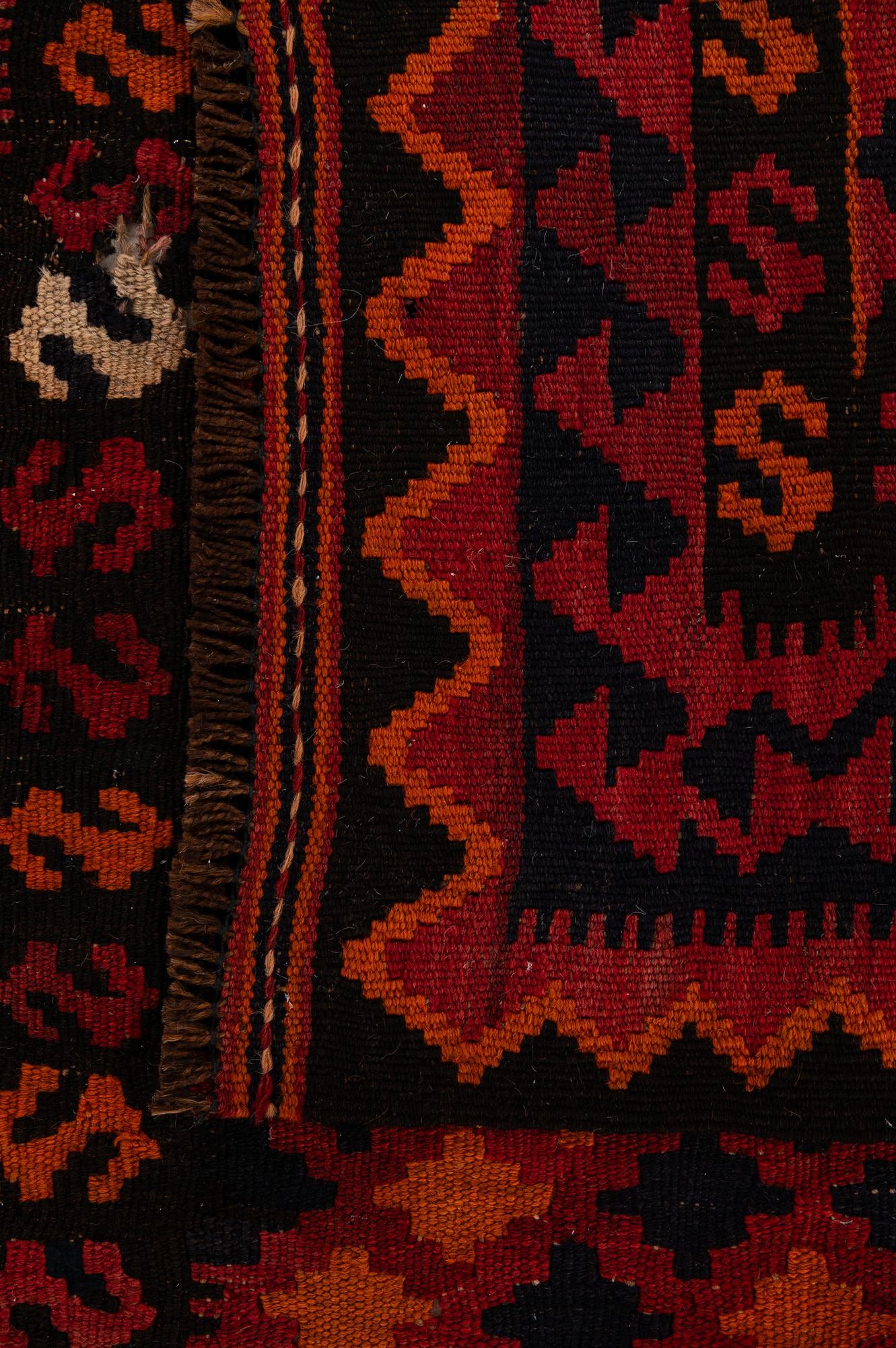 3' 3 x 6' 6 Hand Woven Kilim Afghan Wool Runner Rug