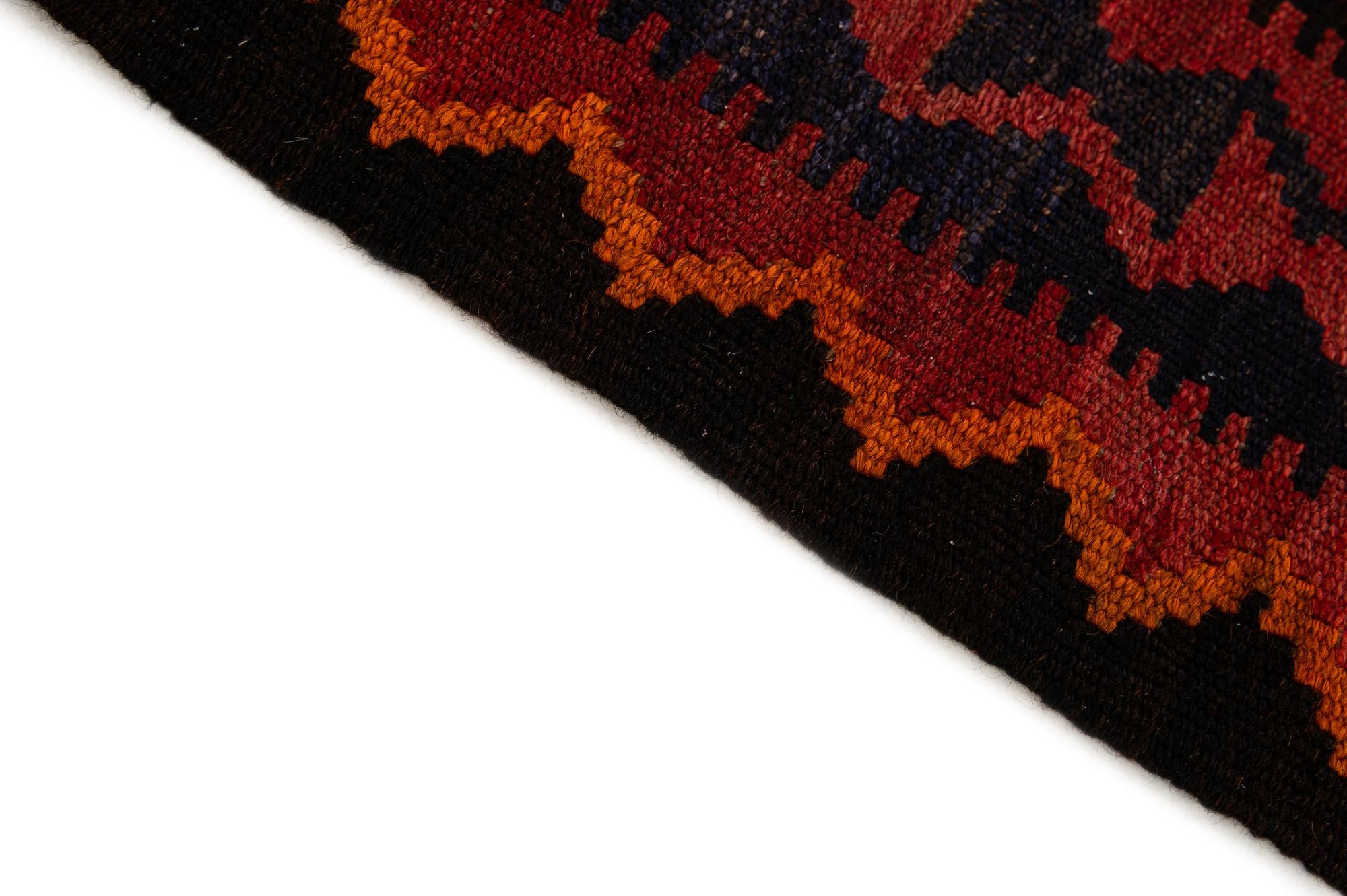 3' 3 x 6' 6 Hand Woven Kilim Afghan Wool Runner Rug