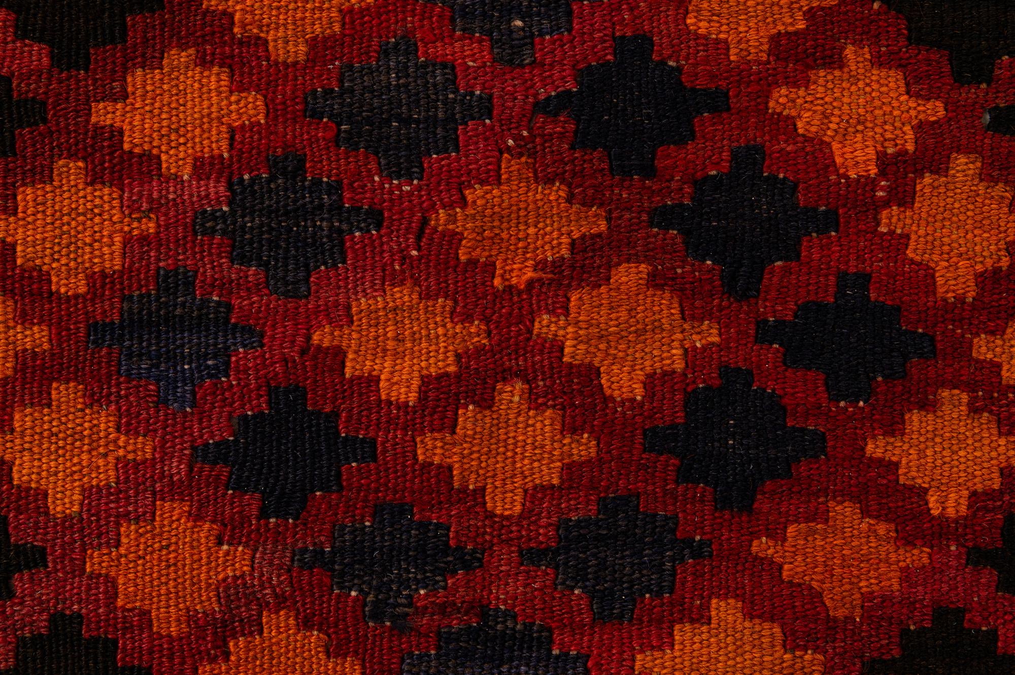 3' 3 x 6' 6 Hand Woven Kilim Afghan Wool Runner Rug