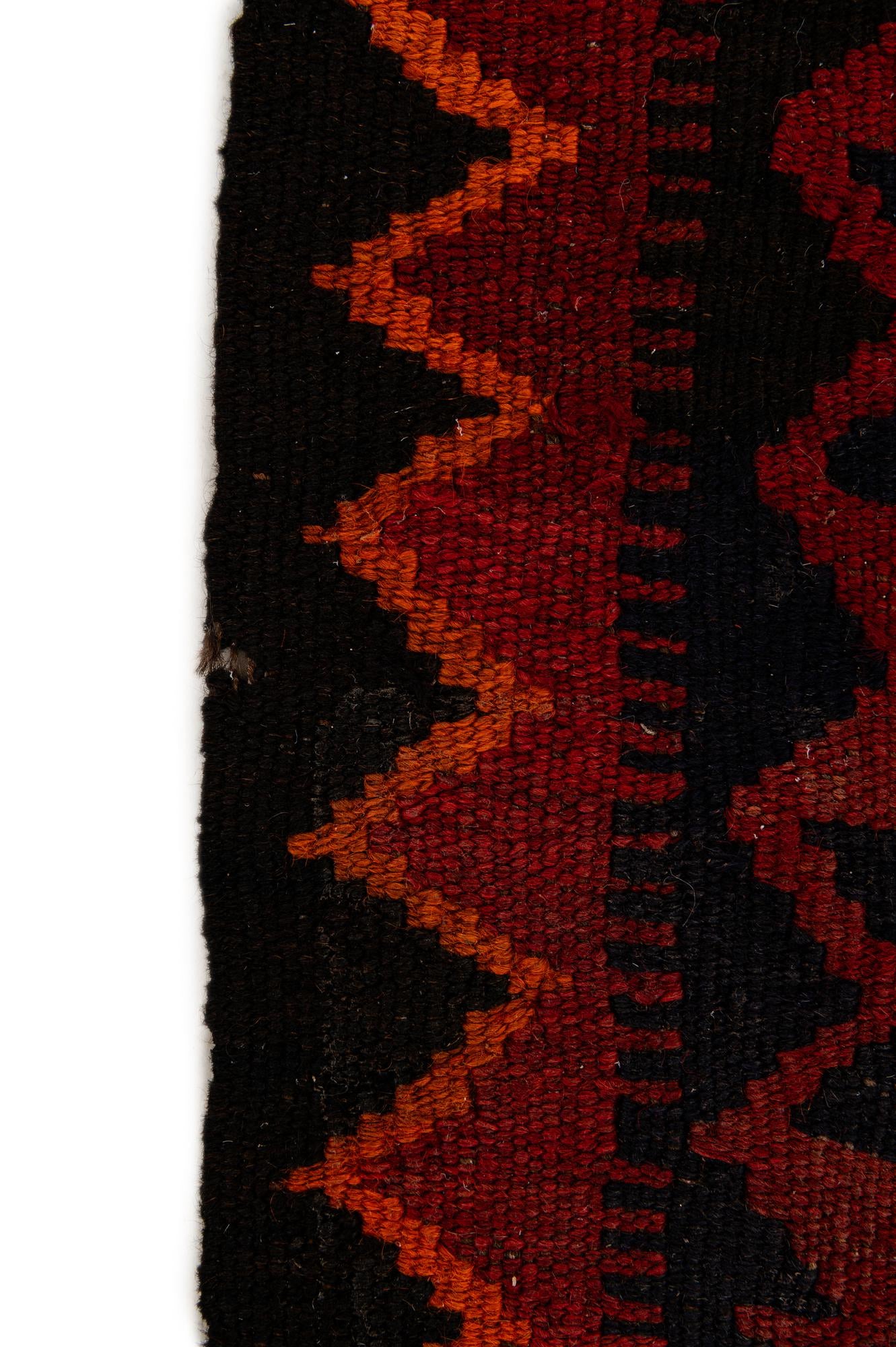 3' 3 x 6' 6 Hand Woven Kilim Afghan Wool Runner Rug