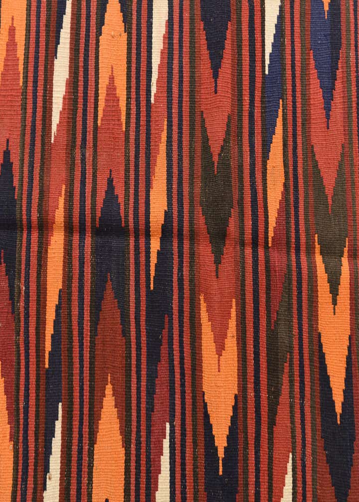 4' x 9' 5 Hand Woven Kilim Afghan Wool Runner Rug