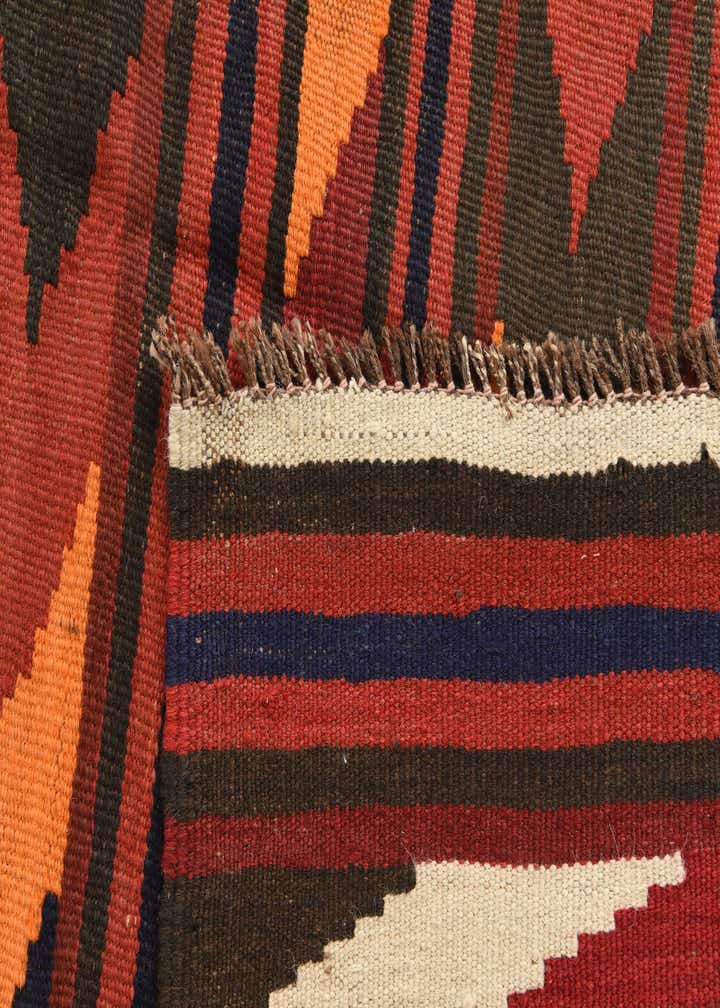 4' x 9' 5 Hand Woven Kilim Afghan Wool Runner Rug