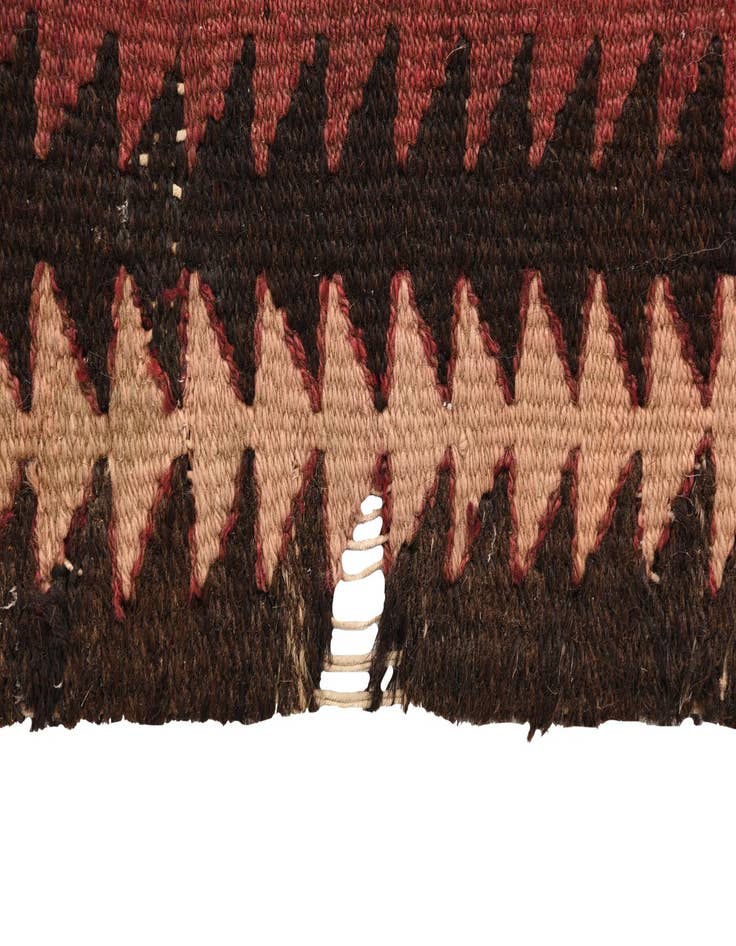 Detail image of 4' 6 x 9' 5  Hand Woven Kilim Fars Wool Runner Rug