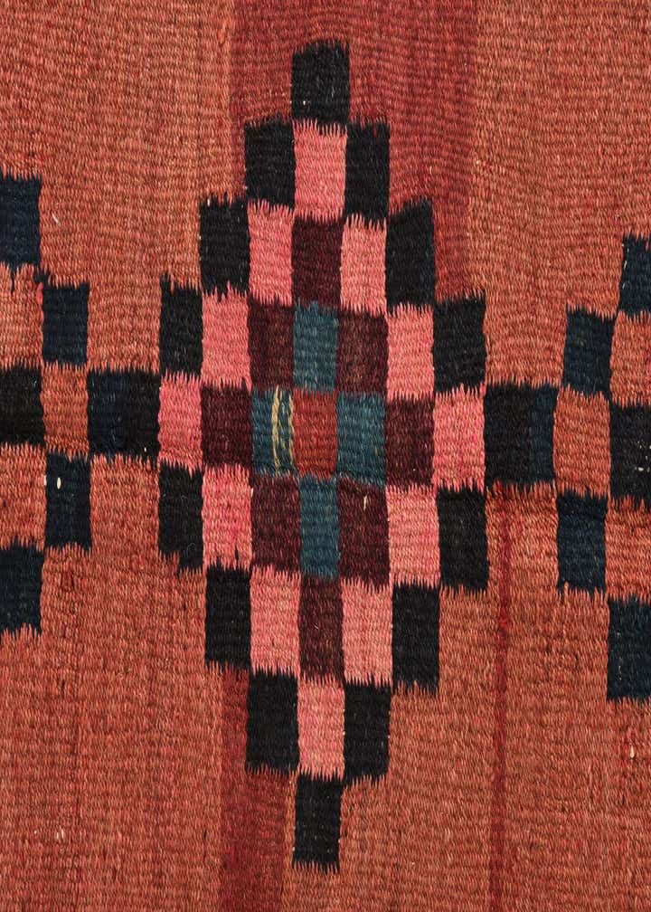 5' 2 x 9' 9 Hand Woven Kilim Fars Wool Runner Rug