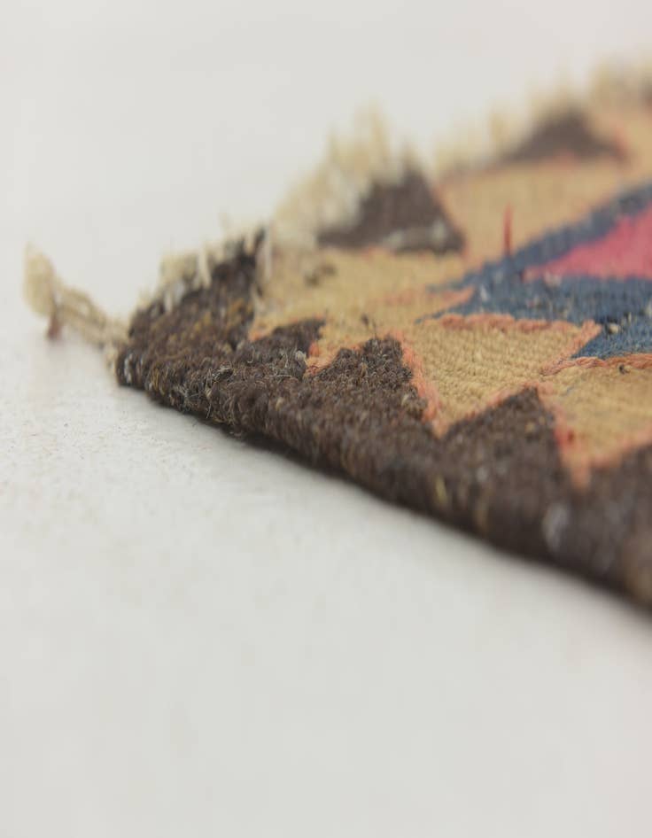 Detail image of 4' x 8' 9  Hand Woven Kilim Fars Wool Runner Rug