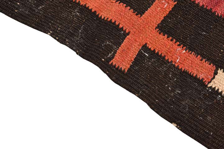 4' 6 x 9' Hand Woven Kilim Fars Wool Runner Rug