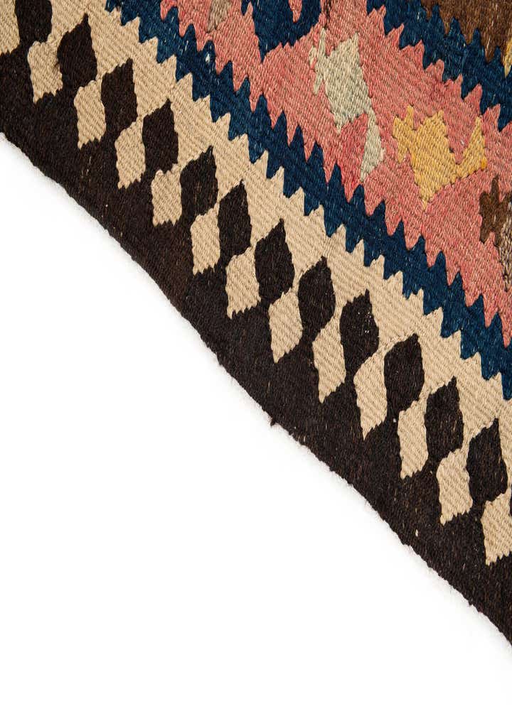 4' 7 x 9' 9 Hand Woven Kilim Fars Wool Runner Rug