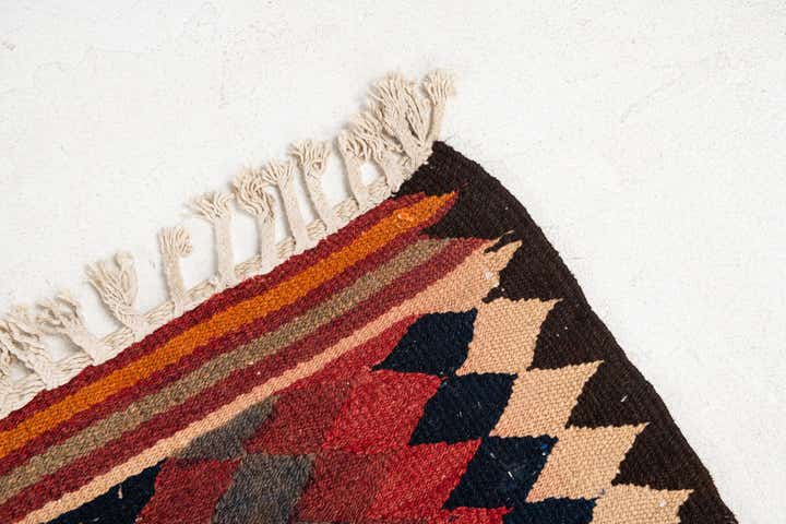 4' 6 x 10' 6 Hand Woven Kilim Fars Wool Runner Rug