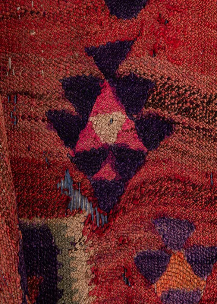 4' 9 x 9' 5 Hand Woven Kilim Fars Wool Runner Rug