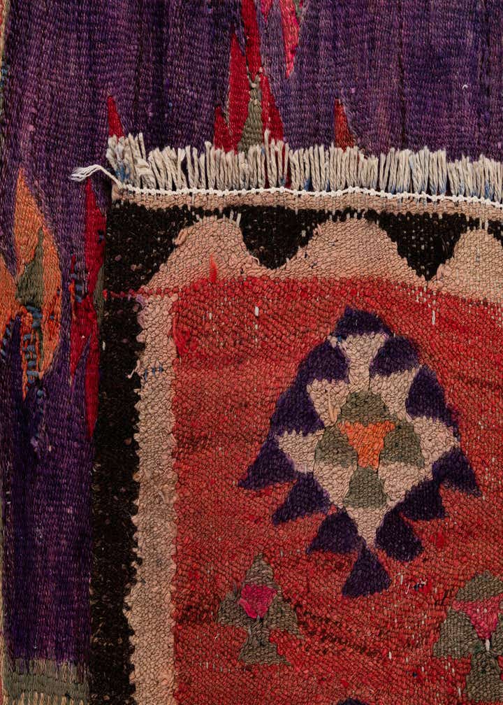 4' 9 x 9' 5 Hand Woven Kilim Fars Wool Runner Rug