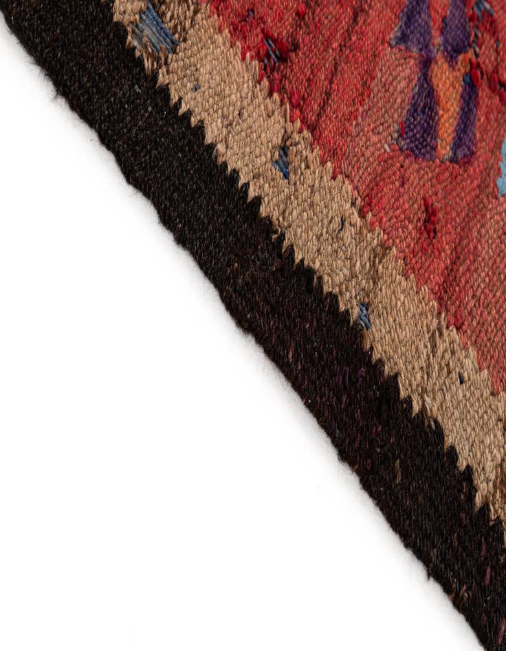 Detail image of 4' 9 x 9' 5  Hand Woven Kilim Fars Wool Runner Rug