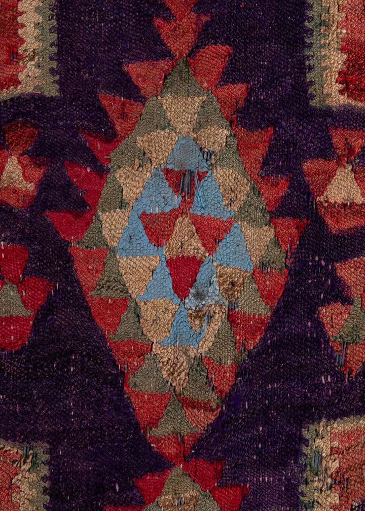 4' 9 x 9' 5 Hand Woven Kilim Fars Wool Runner Rug