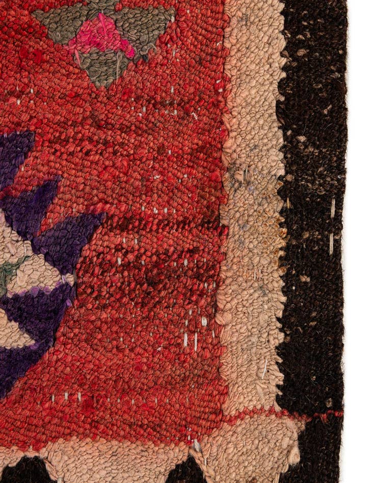 Detail image of 4' 9 x 9' 5  Hand Woven Kilim Fars Wool Runner Rug