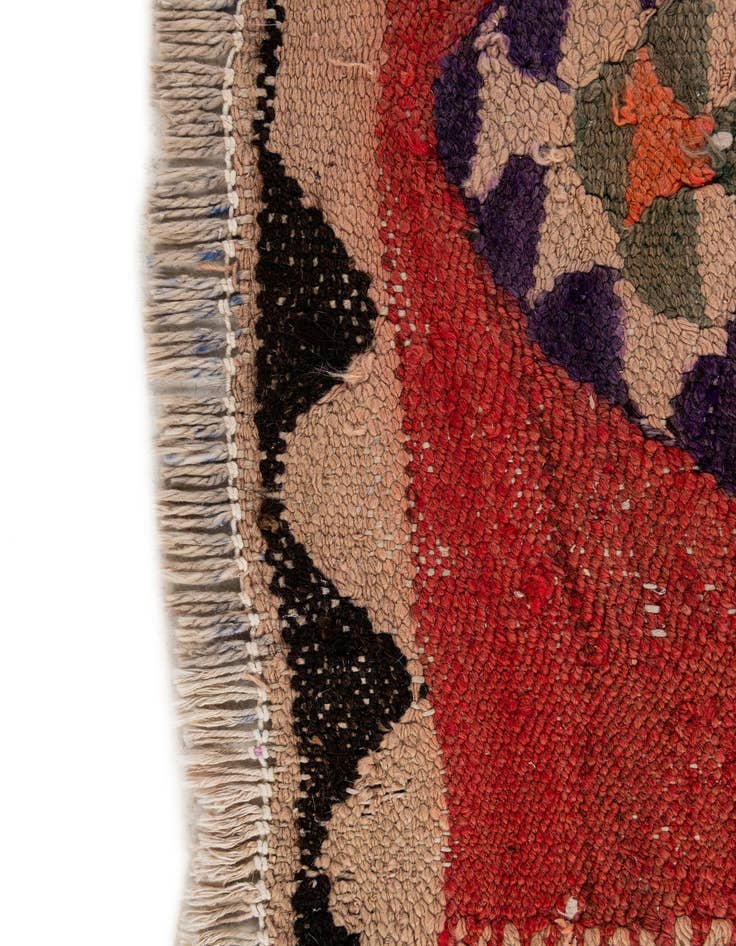 Detail image of 4' 9 x 9' 5  Hand Woven Kilim Fars Wool Runner Rug