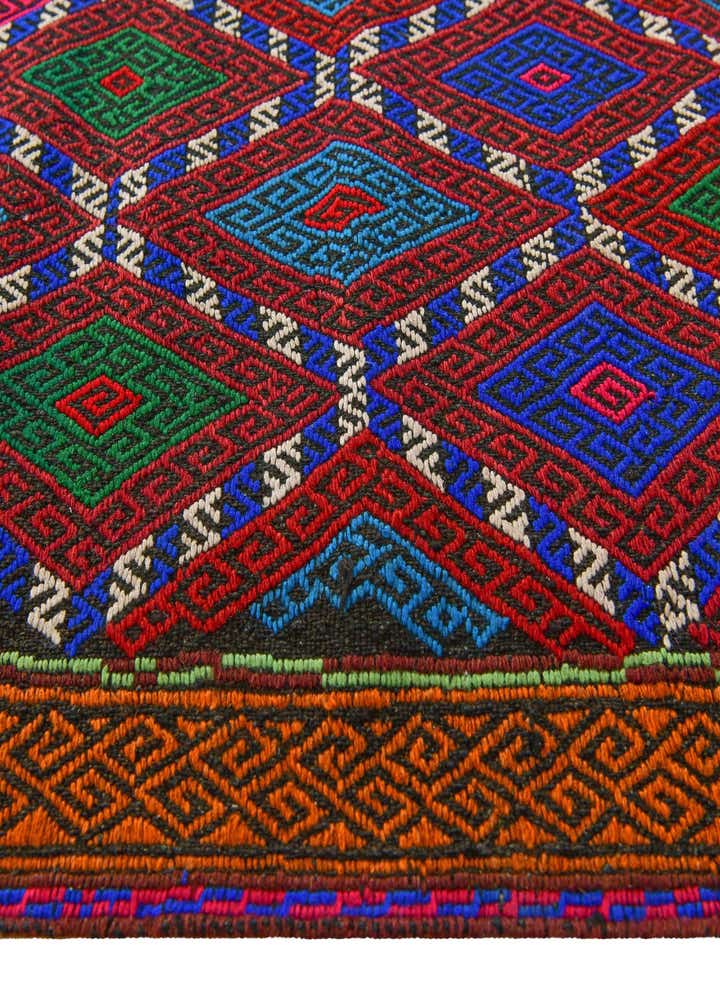 2' x 8' 5 Hand Knotted Kilim Fars Persian Wool Runner Rug