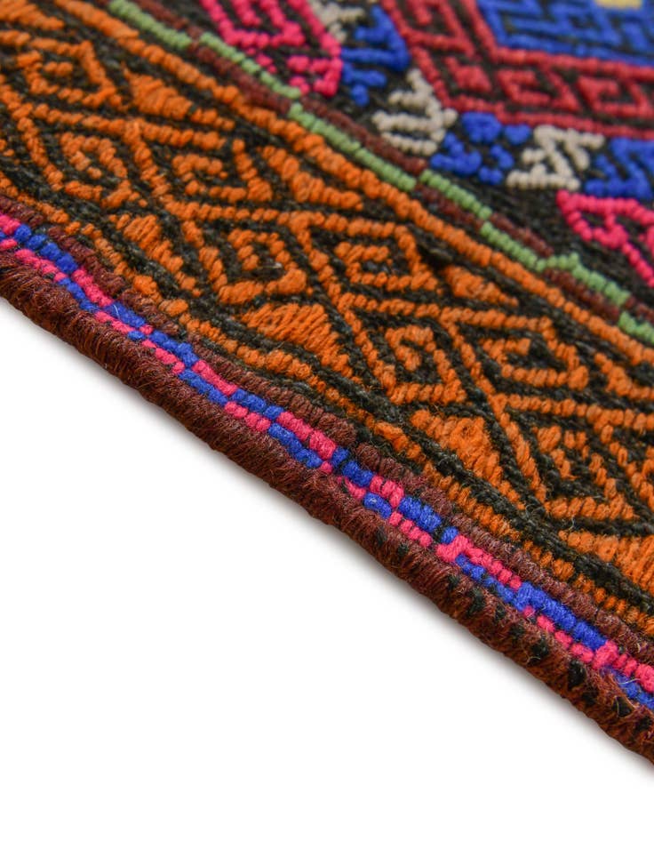 Detail image of 2' x 8' 5 Hand Knotted Kilim Fars Persian Wool Runner Rug