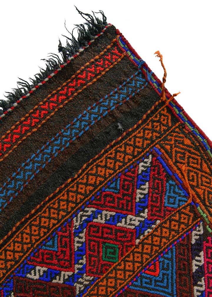 2' x 8' 5 Hand Knotted Kilim Fars Persian Wool Runner Rug