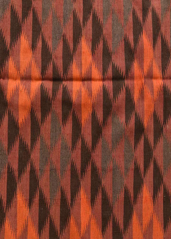 4' 5 x 13' 3 Hand Woven Kilim Fars Wool Runner Rug