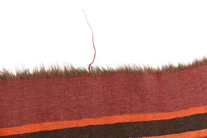 4' 5 x 13' 3 Hand Woven Kilim Fars Wool Runner Rug