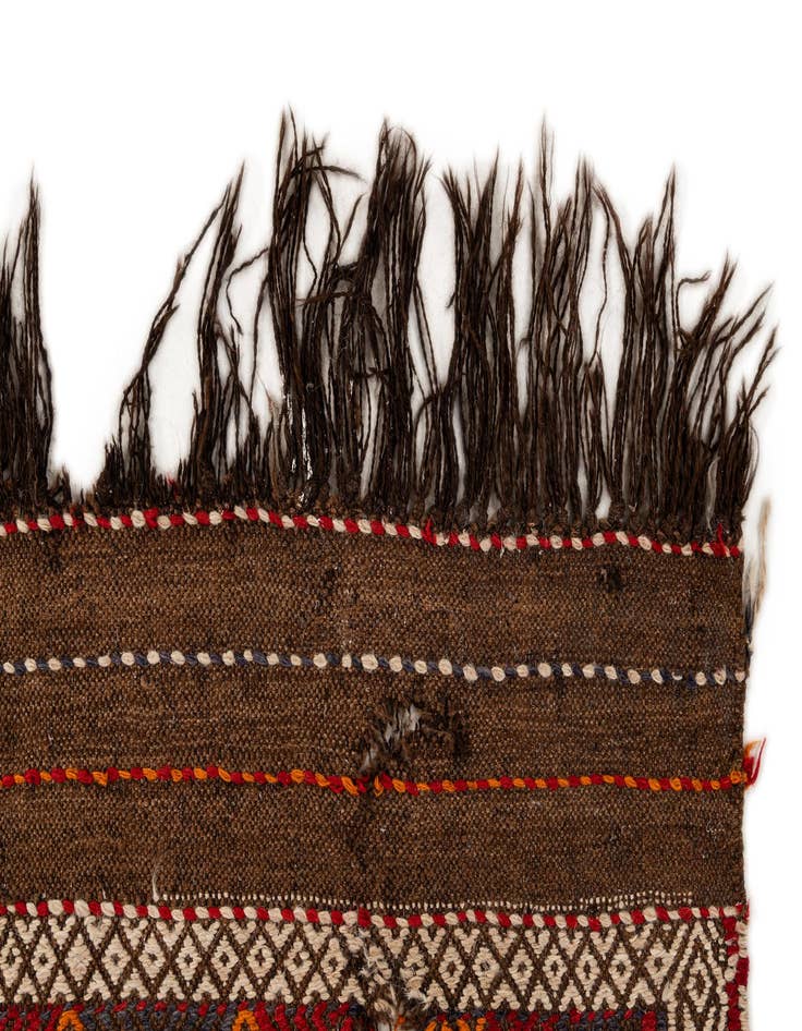 Detail image of 5' 3 x 11' 2  Hand Woven Kilim Fars Wool Runner Rug