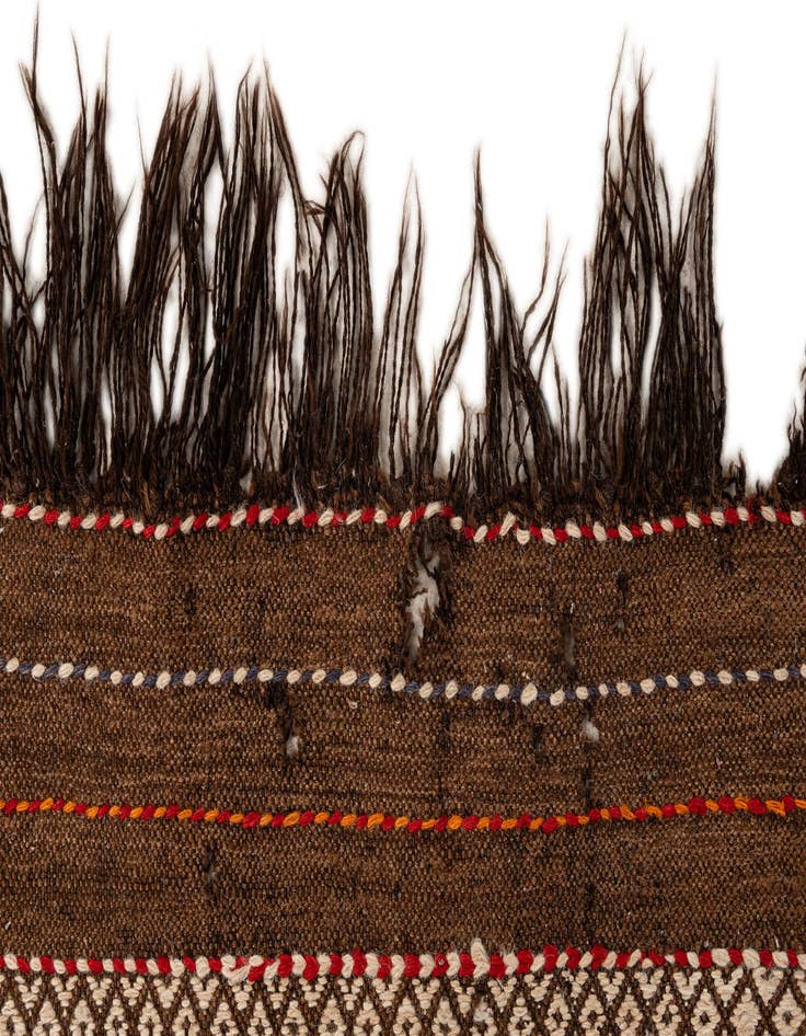 Detail image of 5' 3 x 11' 2  Hand Woven Kilim Fars Wool Runner Rug