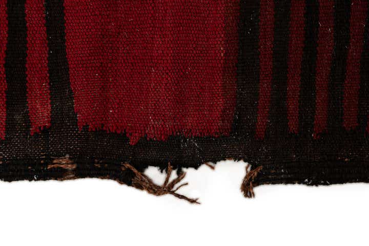 4' 9 x 11' 7 Hand Woven Kilim Fars Wool Runner Rug