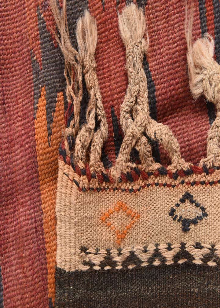 4' 4 x 11' Hand Woven Kilim Fars Wool Runner Rug
