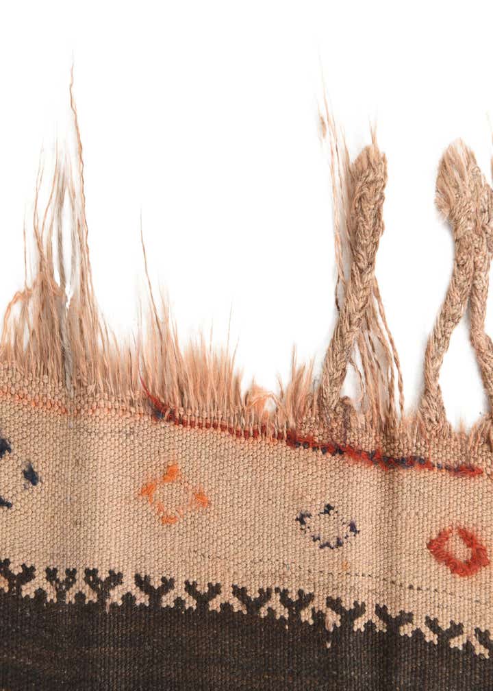 4' 4 x 11' Hand Woven Kilim Fars Wool Runner Rug