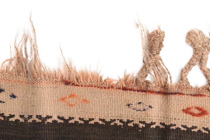 4' 4 x 11' Hand Woven Kilim Fars Wool Runner Rug