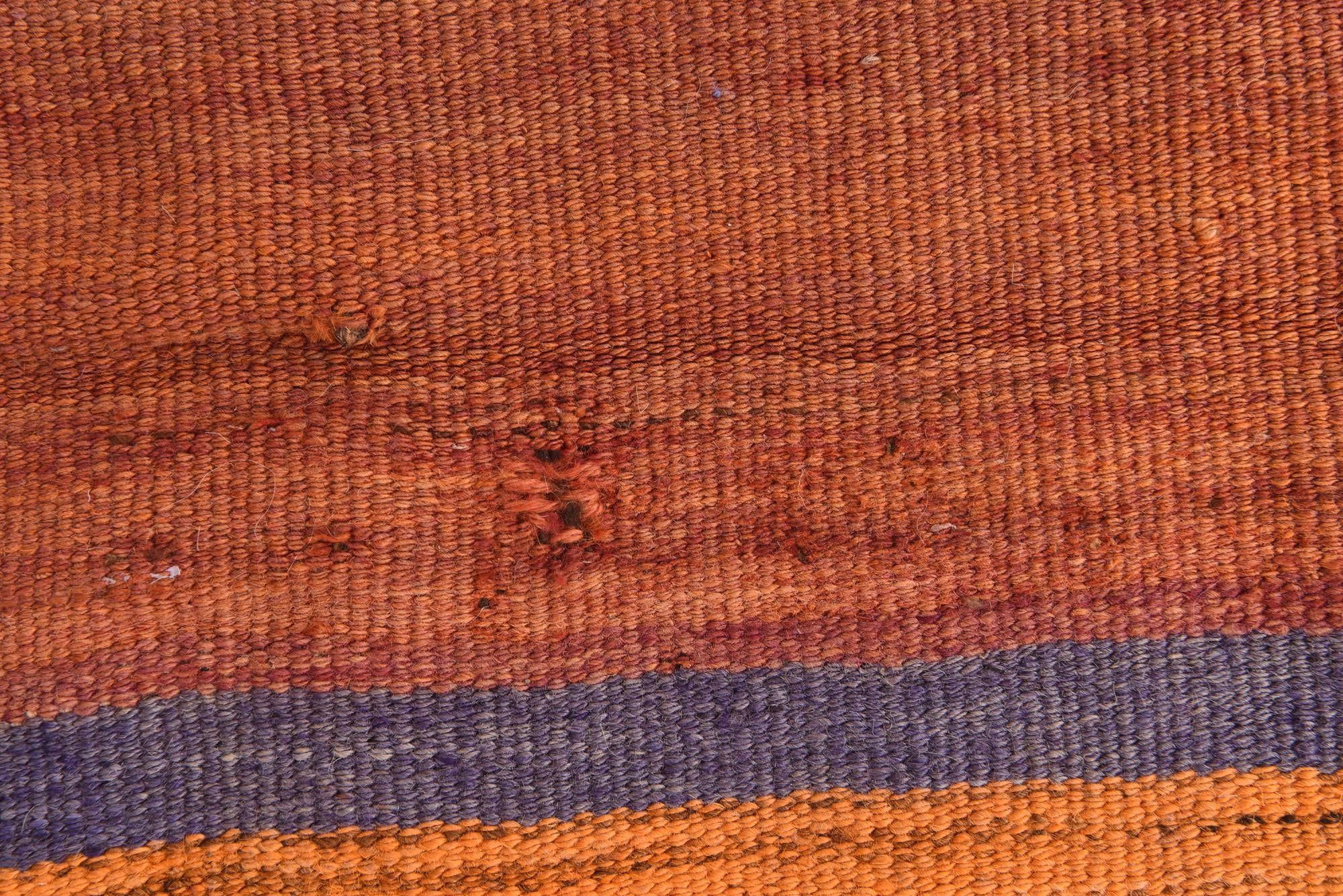 4' 7 x 14' 8 Hand Woven Kilim Fars Wool Runner Rug