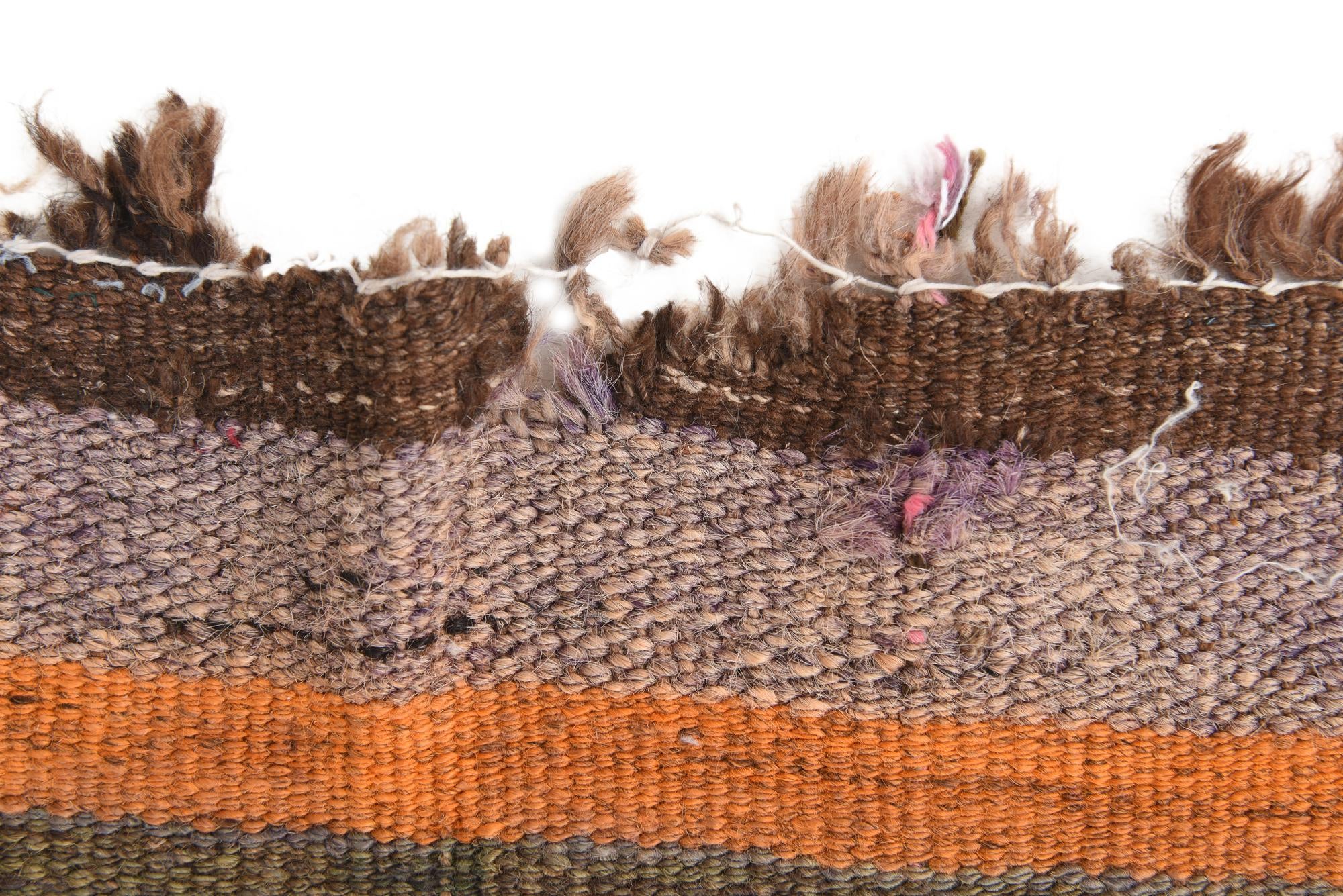 4' 7 x 14' 8 Hand Woven Kilim Fars Wool Runner Rug