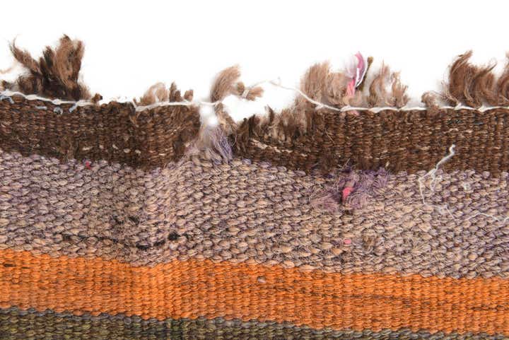 4' 7 x 14' 8 Hand Woven Kilim Fars Wool Runner Rug