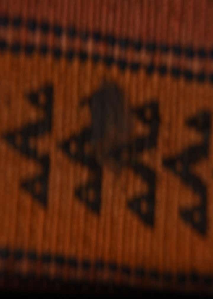 4' 3 x 9' 7 Hand Woven Kilim Fars Wool Runner Rug
