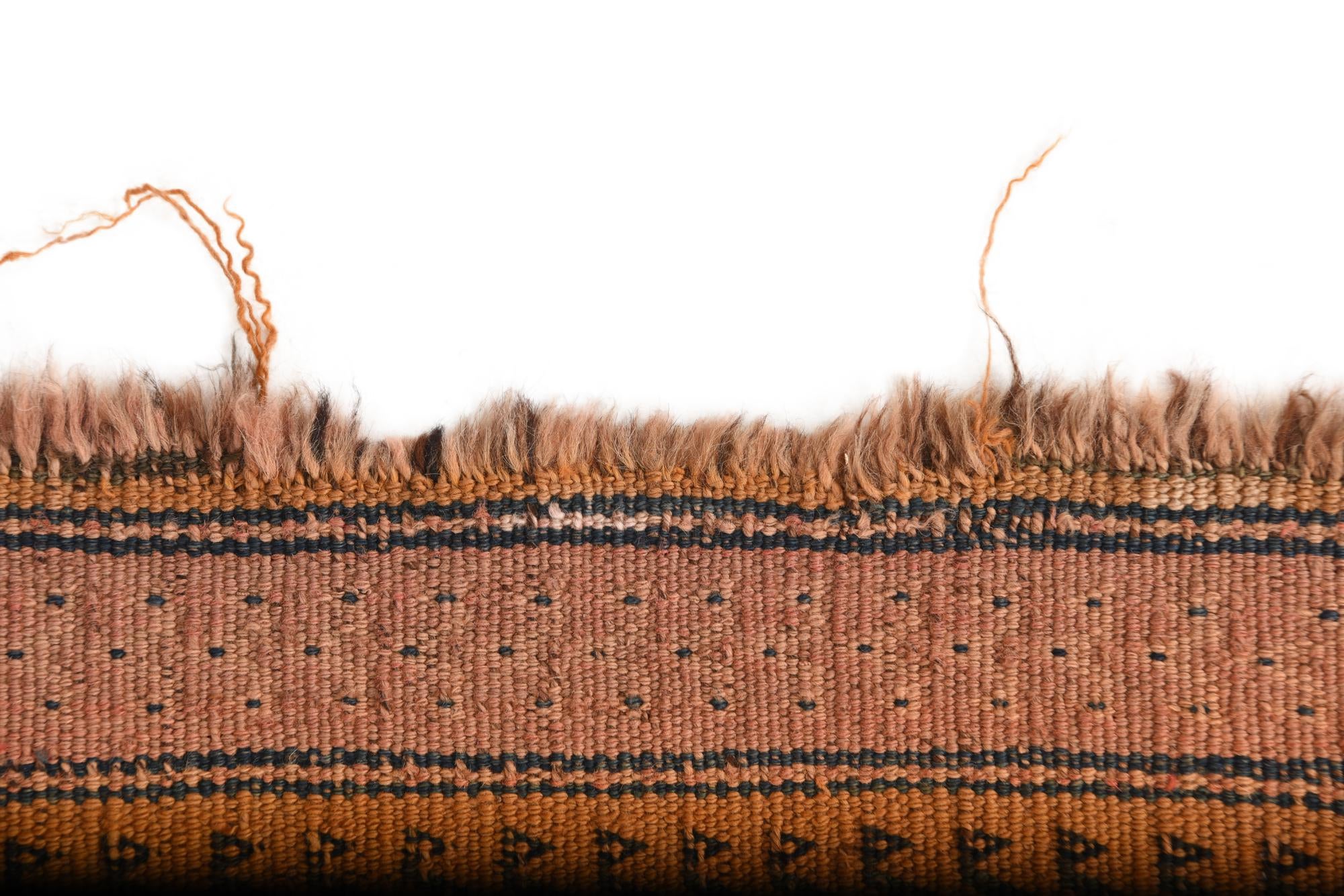 4' 3 x 9' 7 Hand Woven Kilim Fars Wool Runner Rug