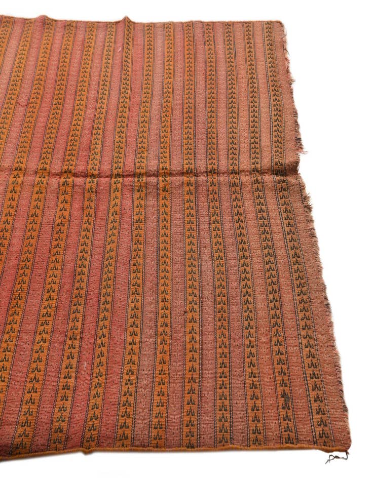 Detail image of 4' 3 x 9' 7 Hand Woven Kilim Fars Wool Runner Rug